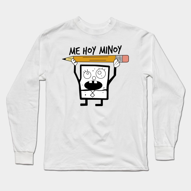 Doodlebob With Pencil Long Sleeve T-Shirt by TextTees